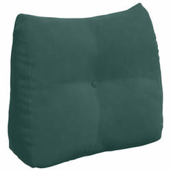 Coussin De Dos Vert Foncé 60 X 24 X 50 Cm Velours Vidaxl