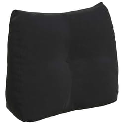 Coussin De Dos Noir 60 X 24 X 50 Cm Velours Vidaxl
