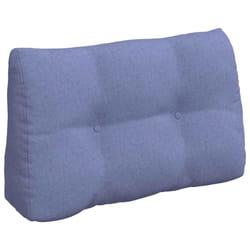 Coussin De Dos Bleu Denim 80 X 24 X 50 Cm Tissu Vidaxl