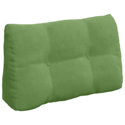 Coussin De Dos Vert Clair 80 X 24 X 50 Cm Velours Vidaxl