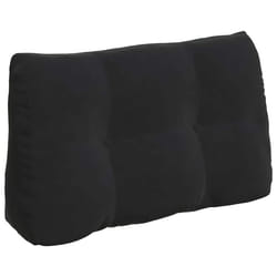 Coussin De Dos Noir 80 X 24 X 50 Cm Velours Vidaxl