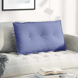 Coussin De Dos Bleu Denim 80 X 19 X 50 Cm Tissu Vidaxl