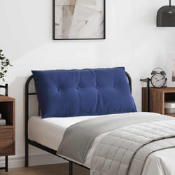 Coussin De Dos Bleu Police 100 X 50 Cm Tissu En Velours Côtelé Vidaxl