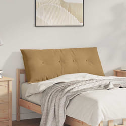 Coussin De Dos Marron 120 X 50 Cm Tissu En Velours Côtelé Vidaxl