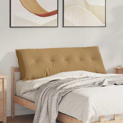 Coussin De Dos Marron 140 X 50 Cm Tissu En Velours Côtelé Vidaxl