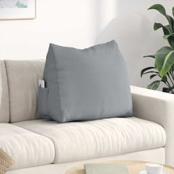 Coussin De Dos Gris Clair 60 X 20 X 50 Cm Tissu Vidaxl