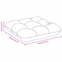 Coussins De Siège 4 Pcs Crème 45 X 45 Cm Tissu En Microfibre Vidaxl - Vue supplémentaire 2