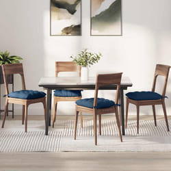 Coussins De Siège 2 Pcs Bleu 40 X 40 X 6 Cm Tissu Vidaxl