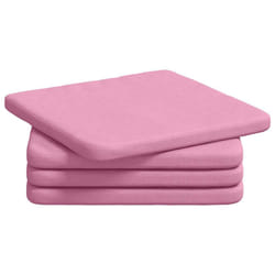 Coussins De Siège 4 Pcs Rose 40 X 40 X 3 Cm Tissu Vidaxl