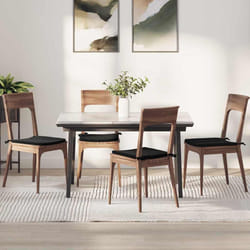 Coussins De Siège 4 Pcs Noir 40 X 40 X 3 Cm Velours Vidaxl