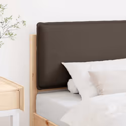 Tête De Lit Capitonnée Gris Naturel Et Clair 80 Cm Pin Massif Vidaxl - Vue supplémentaire 2