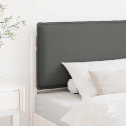 Tête De Lit Capitonnée Blanc Et Gris Clair 80 Cm Pin Massif Vidaxl