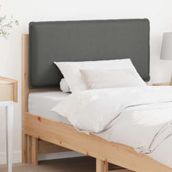 Tête De Lit Capitonnée Gris Naturel Et Clair 75 Cm Pin Massif Vidaxl