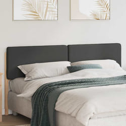 Tête De Lit Capitonnée Brun Et Gris Foncé 200 Cm Pin Massif Vidaxl