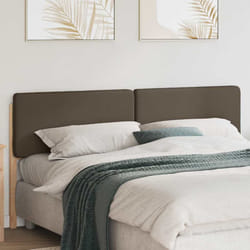 Tête De Lit Capitonnée Marron Et Taupe 200 Cm Pin Massif Vidaxl