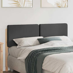 Tête De Lit Capitonnée Brun Et Gris Foncé 140 Cm Pin Massif Vidaxl