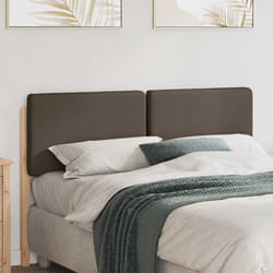 Tête De Lit Capitonnée Marron Et Taupe 135 Cm Pin Massif Vidaxl