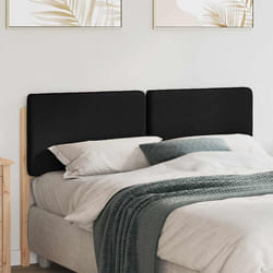 Tête De Lit Capitonnée Marron Et Noir 120 Cm Pin Massif Vidaxl