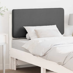 Tête De Lit Capitonnée Blanc Et Gris Clair 100 Cm Pin Massif Vidaxl