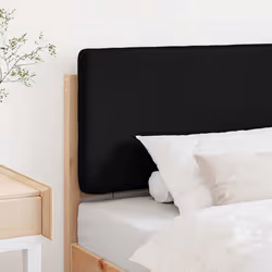 Tête De Lit Capitonnée Marron Et Noir 75 Cm Pin Massif Vidaxl - Vue supplémentaire 2