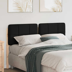 Tête De Lit Capitonnée Marron Et Noir 135 Cm Pin Massif Vidaxl
