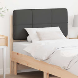 Tête De Lit Capitonnée Brun Et Gris Foncé 100 Cm Pin Massif Vidaxl