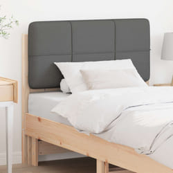 Tête De Lit Capitonnée Marron Et Gris Clair 80 Cm Pin Massif Vidaxl