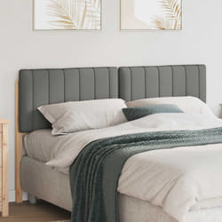 Tête De Lit Capitonnée Marron Et Gris Clair 160 Cm Pin Massif Vidaxl
