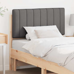 Tête De Lit Capitonnée Brun Et Gris Foncé 90 Cm Pin Massif Vidaxl