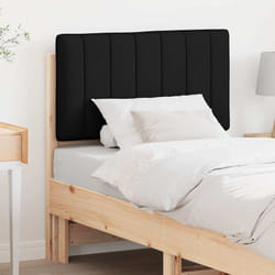 Tête De Lit Capitonnée Marron Et Noir 75 Cm Pin Massif Vidaxl