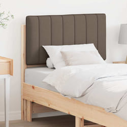 Tête De Lit Capitonnée Marron Et Taupe 75 Cm Pin Massif Vidaxl