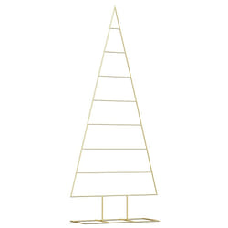 Arbre De Noël En Métal Doré 180 Cm Acier Peint Par Poudre Vidaxl