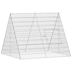 Cage à poules en acier galvanisé - vidaXL - Argent - 110x100x85 cm - Résistant aux intempéries