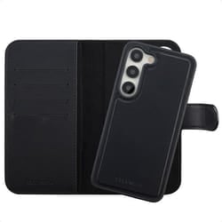 Coque adapté à Samsung Galaxy S23 - Selencia Étui portefeuille amovible Olyn avec MagSafe - Noir