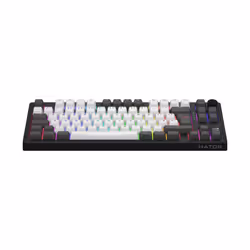 HATOR Skyfall Pro Wireless 80 clavier Gaming USB + RF Wireless + Bluetooth QWERTY Anglais britannique Noir, Gris - Vue supplémentaire 2