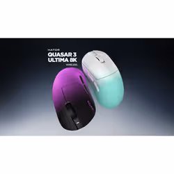 HATOR Quasar 3 Ultima 8K Wireless souris Gaming Droitier RF Wireless + Bluetooth + USB Type-C Optique 30000 DPI - Vue supplémentaire 8