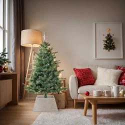 vidaXL Collier de sapin de Noël Blanc 60 x 60 x 28 cm Jacinthe d'eau