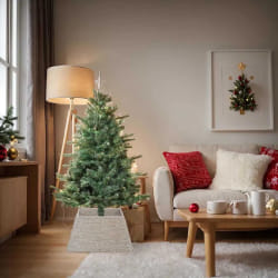 vidaXL Collier de sapin de Noël Blanc 70 x 70 x 28 cm Jacinthe d'eau