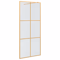 Vidaxl Mur De Douche À L'Italienne Doré 90 X 195 Cm Verre Trempé - Vue supplémentaire 2