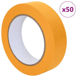 Rubans De Masquage Pour Peintre 50 Pcs Jaune 25 Mm X 50 M Vidaxl