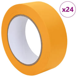 Rubans De Masquage Pour Peintre 24 Pcs Jaune 38mm X 50m Papier Vidaxl