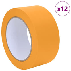 Rubans De Masquage Pour Peintre 12 Pcs Jaune 50 Mm X 50 M Vidaxl