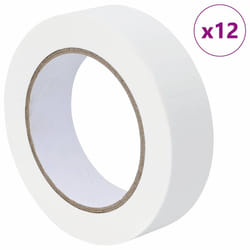 Rubans De Masquage Pour Peintre 12 Pcs Blanc 30mm X 50m Papier Vidaxl
