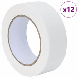 Rubans De Masquage Pour Peintre 12 Pcs Blanc 38mm X 50m Papier Vidaxl