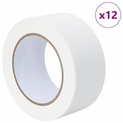 Rubans De Masquage Pour Peintre 12 Pcs Blanc 50 Mm X 50 M Vidaxl
