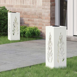 Balise solaire - VIDAXL - Vidaxl - 2 pièces - Acier laminé à froid - LED blanc chaud