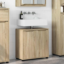 Armoire De Lavabo De Salle De Bain Chêne Sonoma 60 X 30 X 60 Cm Vidaxl