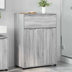 Cabinet De Salle De Bain Gris Sonoma 72,5 X 36,5 X 100 Cm Vidaxl