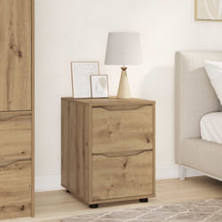 Armoire De Rangement Chêne Artisanal 40 X 48 X 57 Cm Vidaxl