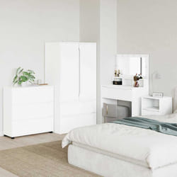 Armoire De Rangement Blanc 80 X 31 X 81 Cm Bois D'Ingénierie Vidaxl